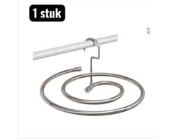 1 stuk - Kledingrek - Spiraal Droogrek voor Dekbedden en Lakens - Draaiende Buiten Droogrek met Zware Capaciteit - Ruimtebesparend Balkon Ophangsysteem - Zilver