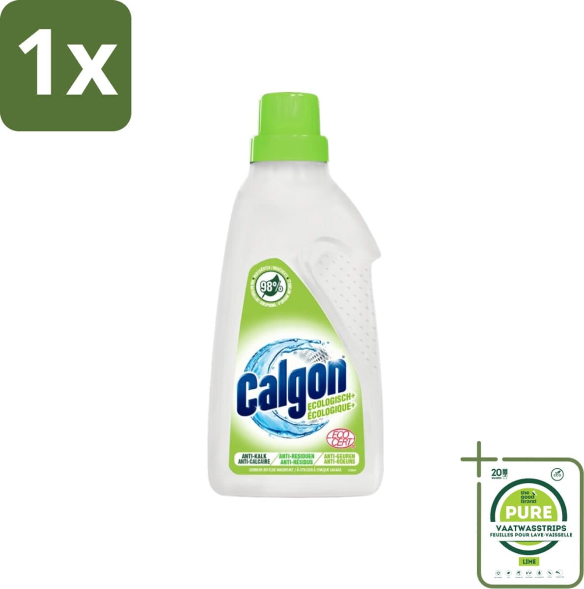 1 x Calgon - Wasmachinereiniger - Gel - 750ml - 15 Wasbeurten - Wasmachinereiniger - Wasmachine Schoonmaken - Kalkaanslag - Vuilophoping - Wasmachine Onderhoud — afbeelding 1