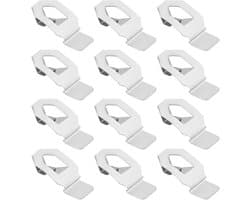 12 Stuks Foto Frame Clips Hangers voor Kunstwerken - Metalen Lente Bevestigingsclips - 26x12mm - Zilver