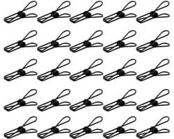 Unyqoos® Set van 25 multifunctionele metalen clips voor waslijn en meer
