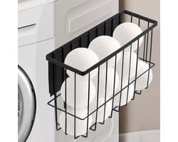 Magnetische balhouder voor droger, opbergplank voor wasmachine, magneetplank voor koelkast - Badkamer, Slaapkamer, Woonkamer, Keuken - Groot formaat - Zwart