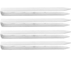 Set van 4 Duurzame U-vormige Grondpennen voor Landschapsnietjes en Plantenafdekking - Roestvrijstalen Palen voor Buizen en Hekken - 11,82 Inch lang