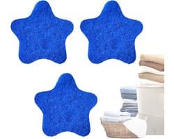 Haarverwijderaar Wasgoed - Wasmachine Lintvanger - Vlekkeloze Was Resultaten - Herbruikbaar Polyurethaan - 3 Stuks - Blauw — afbeelding 1
