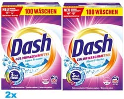 2x Dash Color Wasmiddel COLOR FRISCHE – 2 x 5 kg – 200 Wasbeurten – Vloeibaar Wasmiddel - Voordeelverpakking