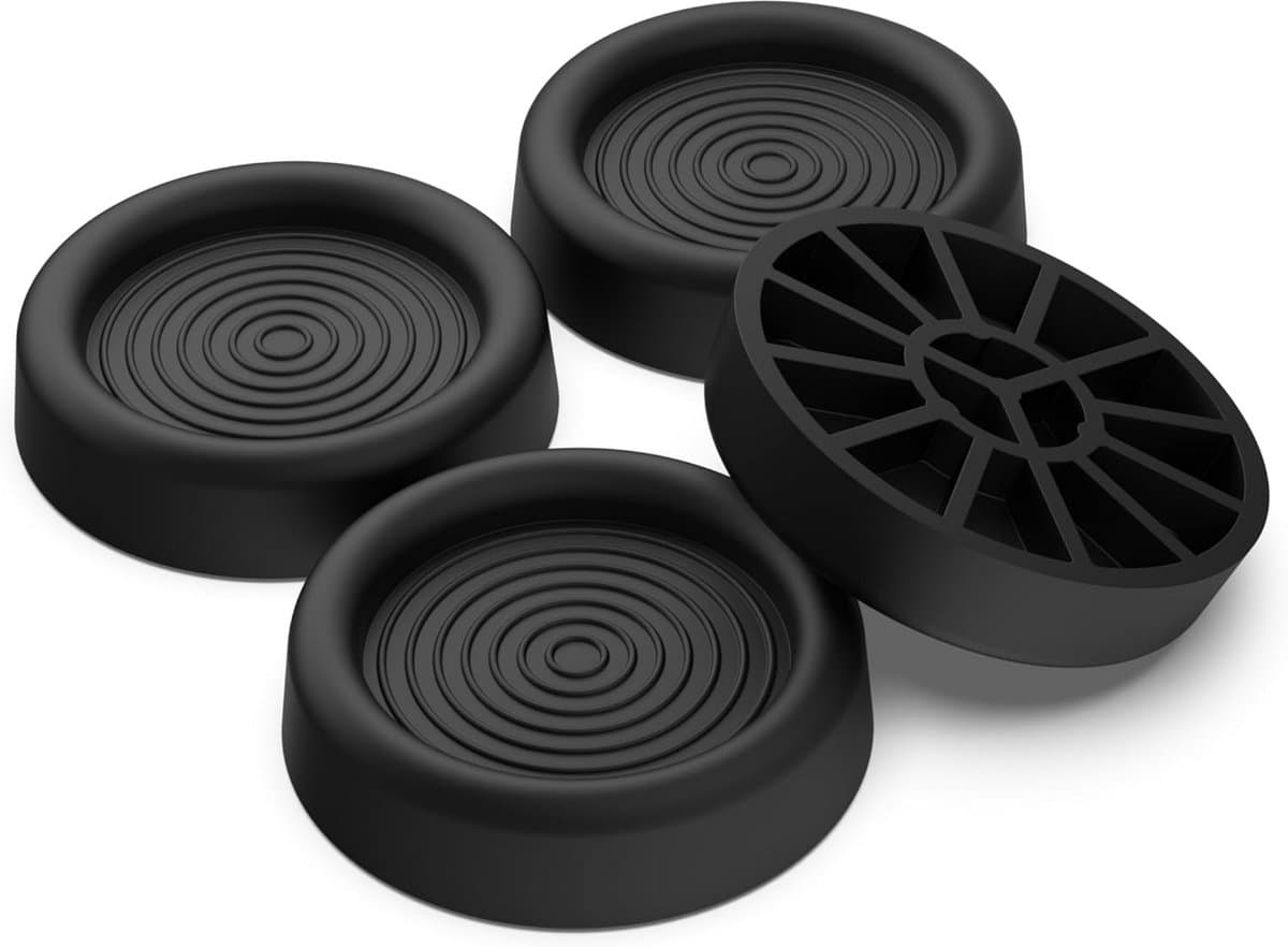 Anti-Vibratie Doppen (4x) voor Wasmachine & Droger - Schokdempend Rubber — afbeelding 1