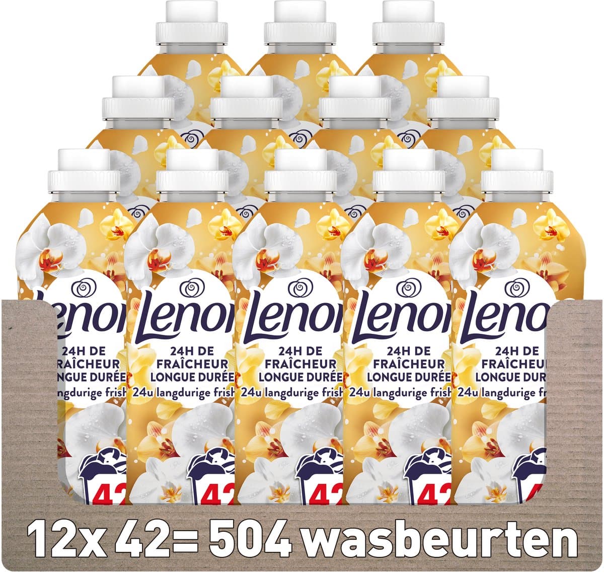 Lenor Wasverzachter - Amber & Orchidee - 12 x 42 Wasbeurten — afbeelding 1
