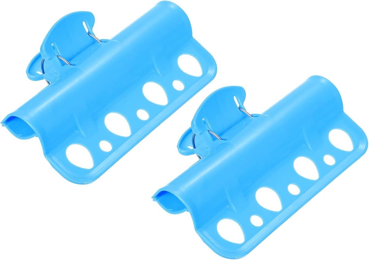 Grote Wasknijpers - Kleding Clips - Dekbed Vastzetten - 7 Gaten Ontwerp - 165 cm Lengte - Blauw — afbeelding 1