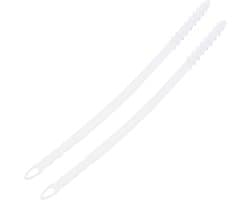 Pluizenreiniger Droogtrommel - Borstel Set - Onderhoud Huishouden - Duurzaam Materiaal - 595 cm Lengte - Wit