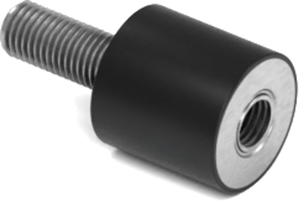 Rubbermagazijn - Trillingsdemper Type B 10x10mm - M4 - Set 10 stuks — afbeelding 1