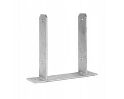 Domax - Basis Voor Zuil - Gegalvaniseerd - 91x200mm - Staal — afbeelding 1