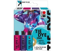 Marabu batik verfset Tie Dye, trendkleuren