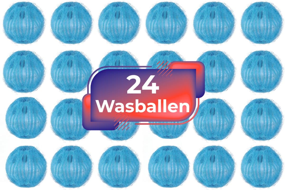 Maxenza Wasballen voor wasmachine - 24 stuks - Anti-pluis - Wasbollen - Anti haar - Ook geschikt voor dierenharen — afbeelding 1
