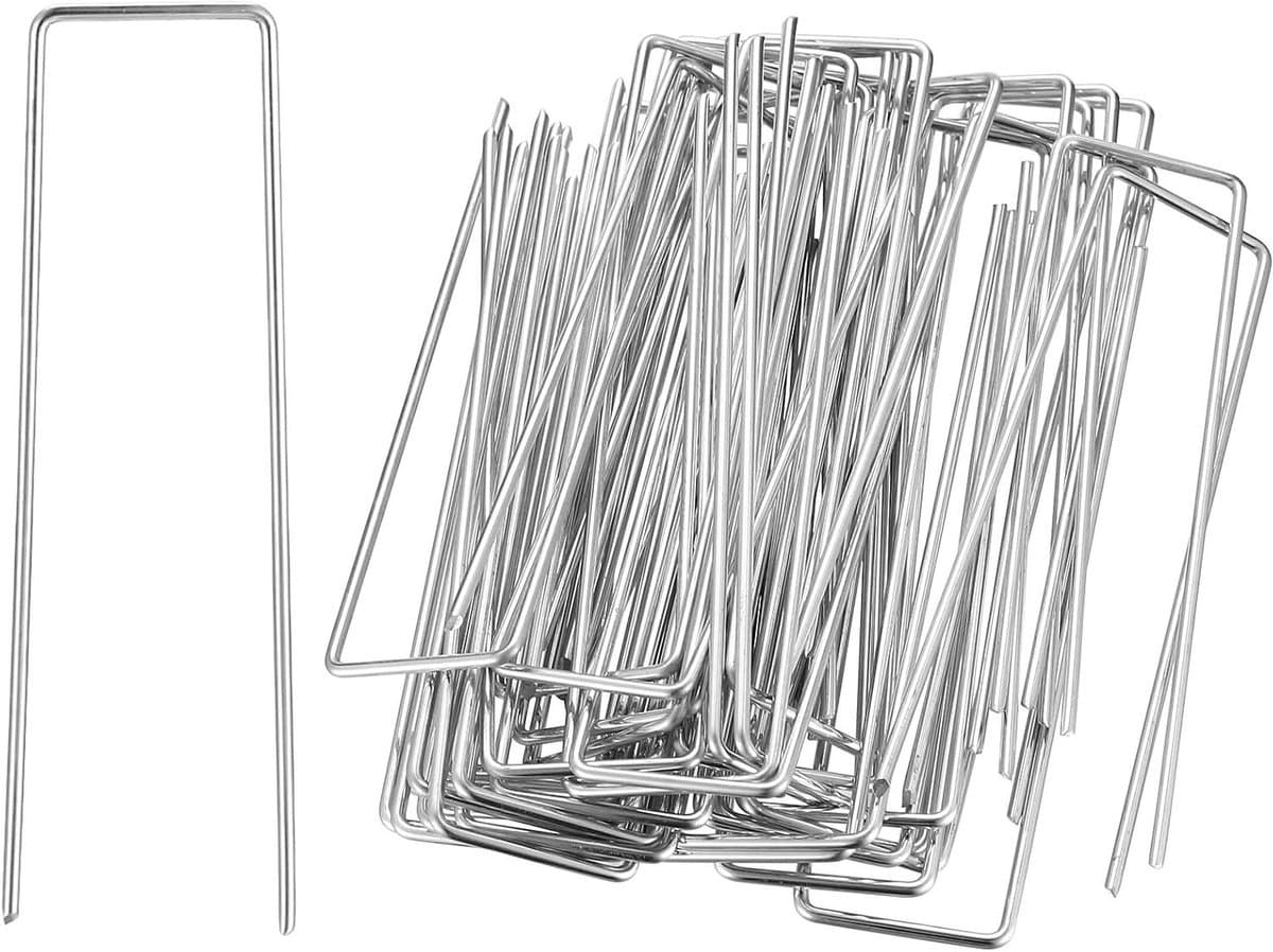 JGS Premium - Grondankers 55 stuks 15 cm | Stabiele haringen voor tuinhaken en tentharingen | Trampoline accessoires | Tuinvlies bevestiging (ø 3 mm x 150 mm) — afbeelding 1