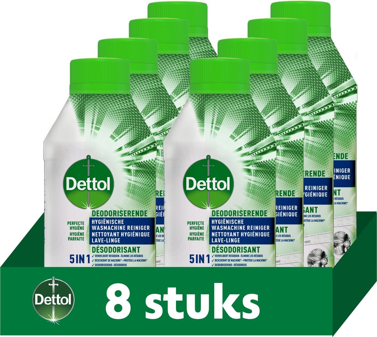 Dettol Machinereiniger 250ML - 8 Stuks - Voordeelverpakking — afbeelding 1