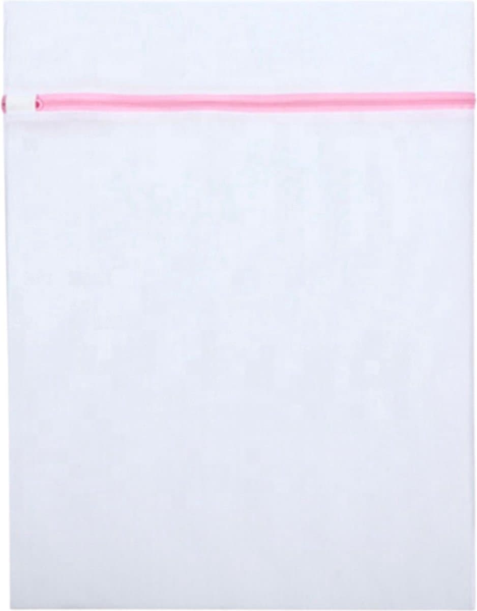 Waszakje - Wasnetje - Waszak - 2 stuks - 23 x 30cm - lingerie - sokken - wit - 2 bh's — afbeelding 1