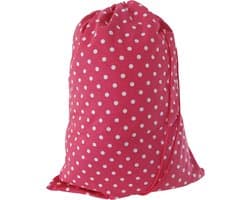 Bluvardi Katoenen waszak -Heavy Duty XL- met trekkoord - Dots red