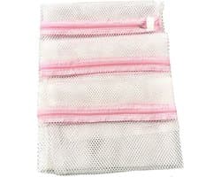 Wasnet - Waszak - Met Rits - 60 x 50 cm - Set 3 Stuks