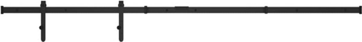 vidaXL - Ophangset - voor - minischuifdeur - 183 - cm - koolstofstaal — afbeelding 1