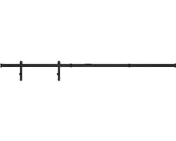 vidaXL - Ophangset - voor - minischuifdeur - 183 - cm - koolstofstaal