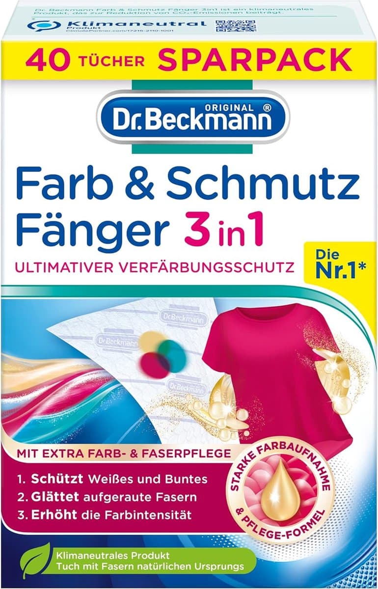 Dr. Beckmann - Color Catcher - Kleurbeschermer - 40 Doekjes - Colour — afbeelding 1