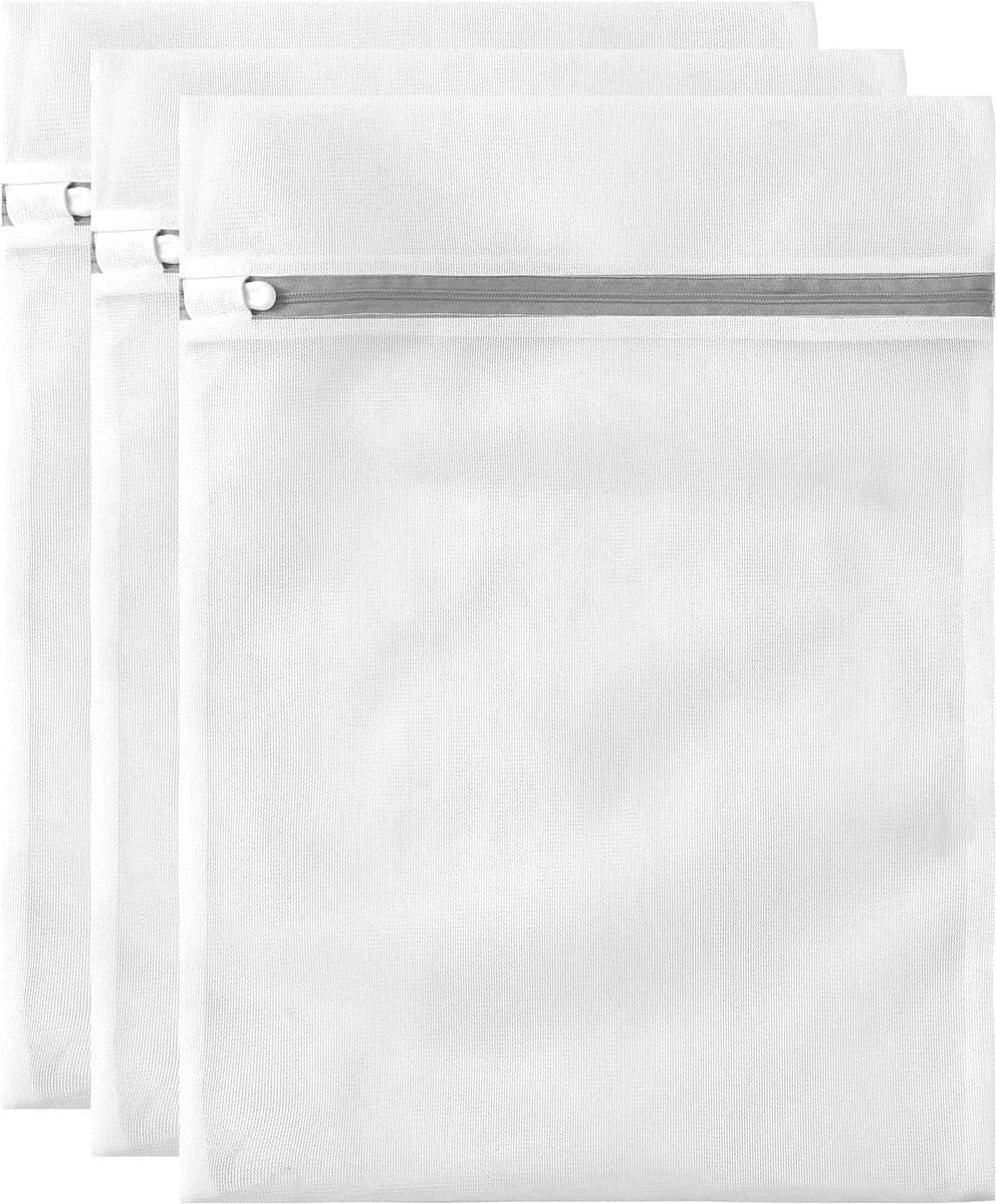 3 Pack Waszakken - Netwaszakken - Wasnetten - Wasnet Groot -Grote duurzame zakken - Delicate kleding - Perfect voor wasmachines - Jassen - Jeans - 40x50 - Huishoudelijk accessoire — afbeelding 1