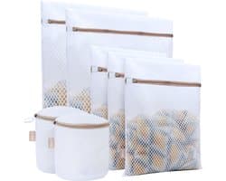 Pure Laundry Club Waszakken Bundel - Alles-in-1 Set (7 Stuks) – Medium, XL & BH Waszakken - Waszakjes met Auto-Lock Rits & Beschermflap - Supersterk Anti-Scheur Mesh Wasnet - Voor Sokken, Lingerie, Kleding & BH’s