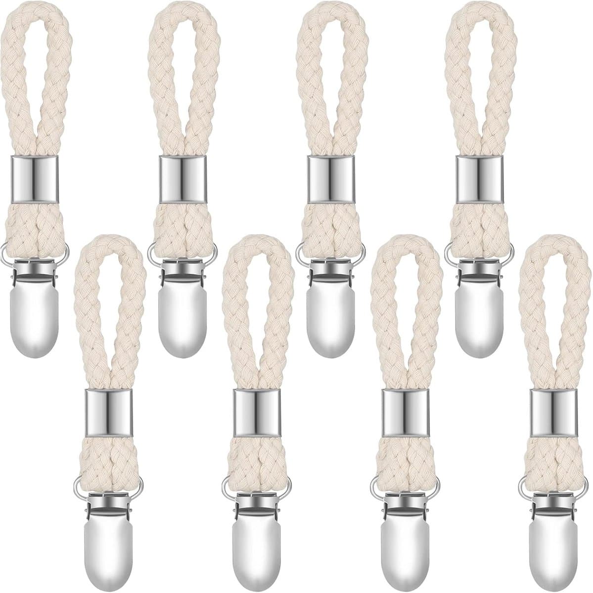 8 stuks hanger voor handdoeken handdoekklemmen handdoekklemmen handdoekklem hanger met lussen zijn geschikt voor huizen kasten en badkamers — afbeelding 1