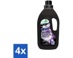 4 x At Home - Wash - Wasmiddel - Zwarte Was - Frisse Geur - 42 Wasbeurten - Wasmiddel Zwart - Zwart Textiel - Kleurbehoud - Frisse Geur - Donker Gekleurd Textiel
