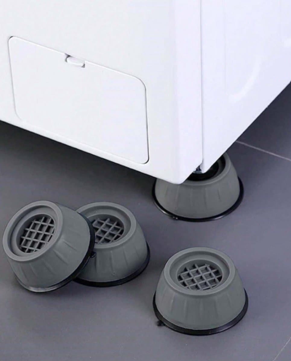 Wasmachine Poten - Onderzetters - Trillingsdempers Wasmachine - Verhoger - Extra Dik - Wasmachine Dempers - Droger - Vaatwasser - Trillingsdempers - Schokdemper - 4 Stuks — afbeelding 1