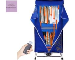 Elektrisch Droogrek - Droogrek met Verwarming - Droogtoren - Staand Wasrek - Opvouwbaar - 1500W - Low Noise - 150x70x48cm - incl. Afstandsbediening — afbeelding 1
