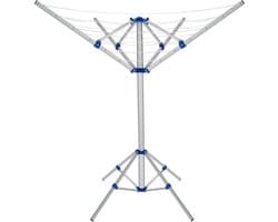 Monzana Aluminium Droogmolen - 4 Armen 168x82x78cm - Zilver