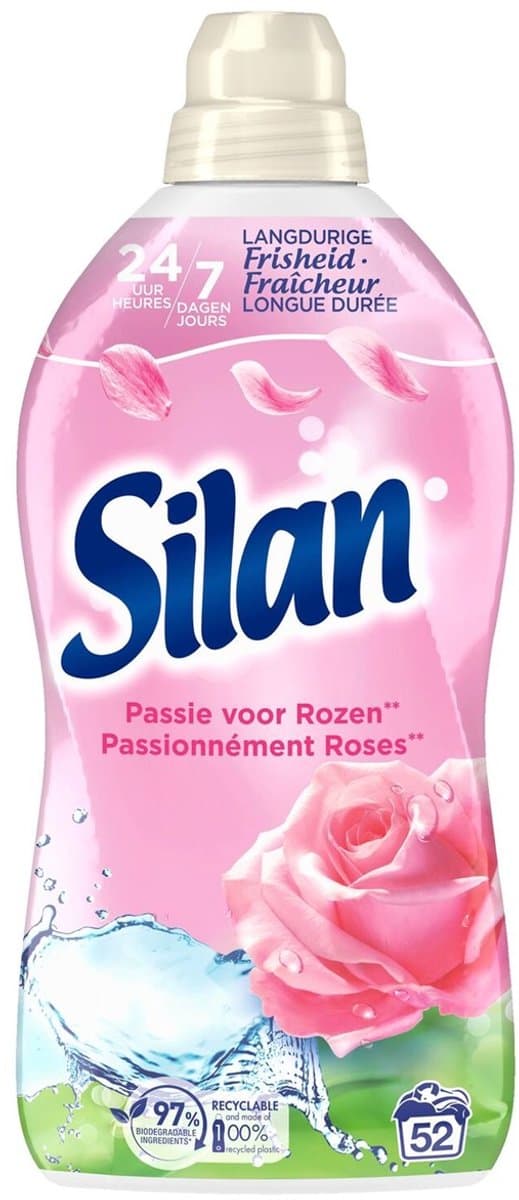 Silan Wasverzachter Passie Voor Rozen 52wasbeuren 1140ml — afbeelding 1