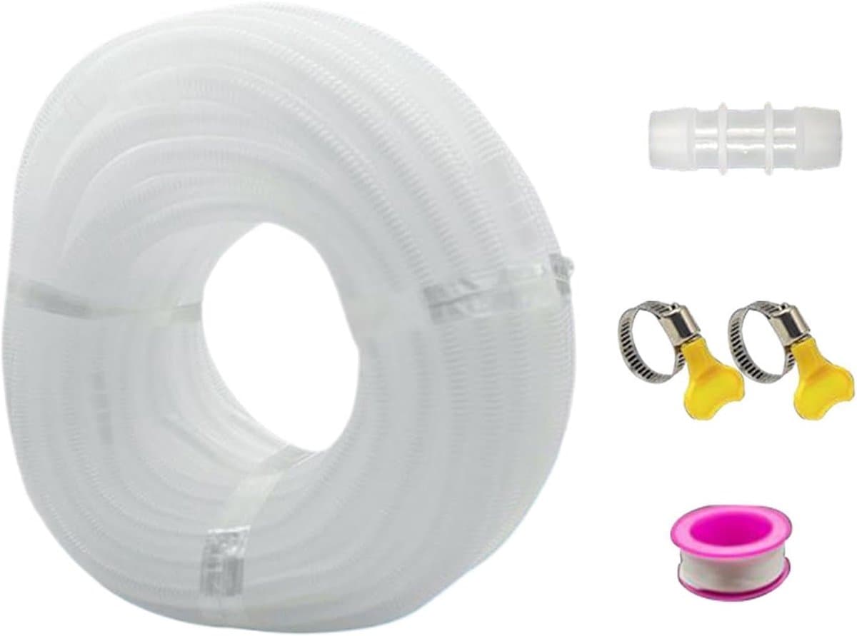 Airco Afvoerslang Verlengset - Condensafvoer Slang - Water Afvoeren - Lekvrije Prestaties - 200 cm - Grijs — afbeelding 1