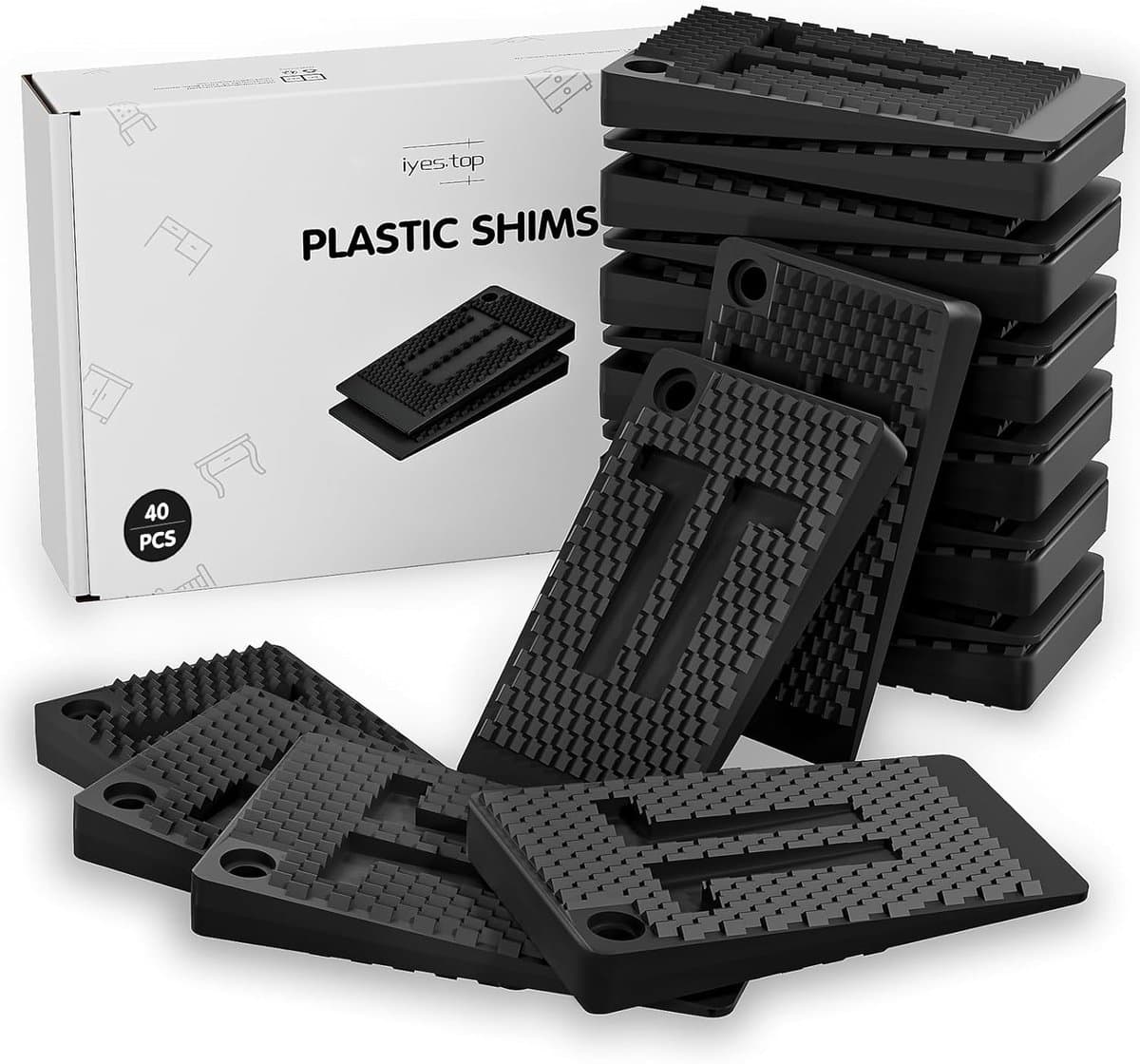SnelShoppen - Plastic Furniture Levelers, Flexibele Meubelstoppers, Multifunctionele Rubber Wedges voor Toilet, Tafel, Kast, Stoel, Wasmachine, Koelka — afbeelding 1