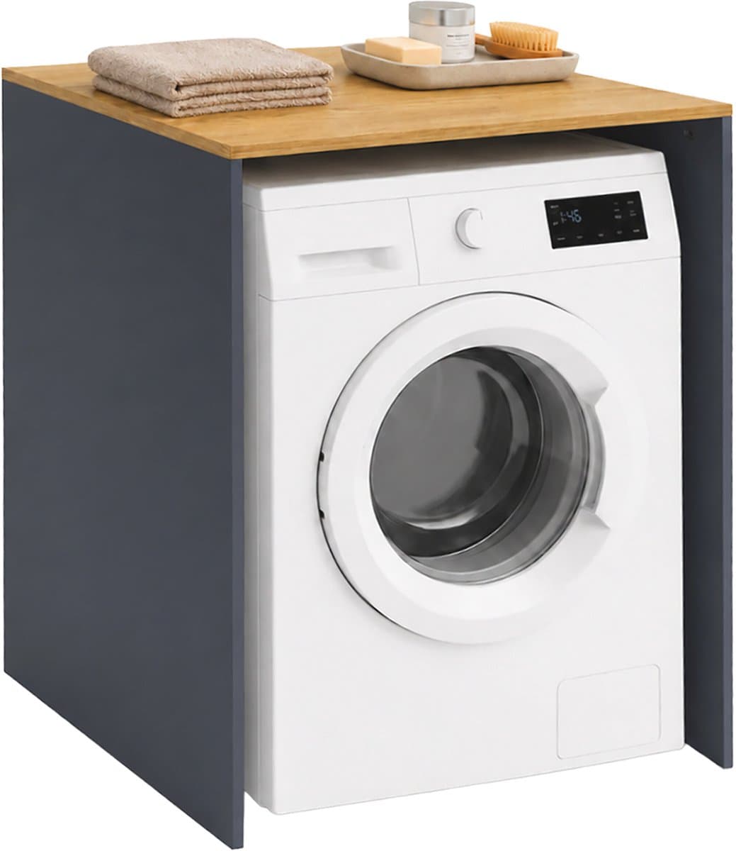 Wasmaschine kast - 88 x 68 x 60 cm- ombouw - antraciet-natuur — afbeelding 1
