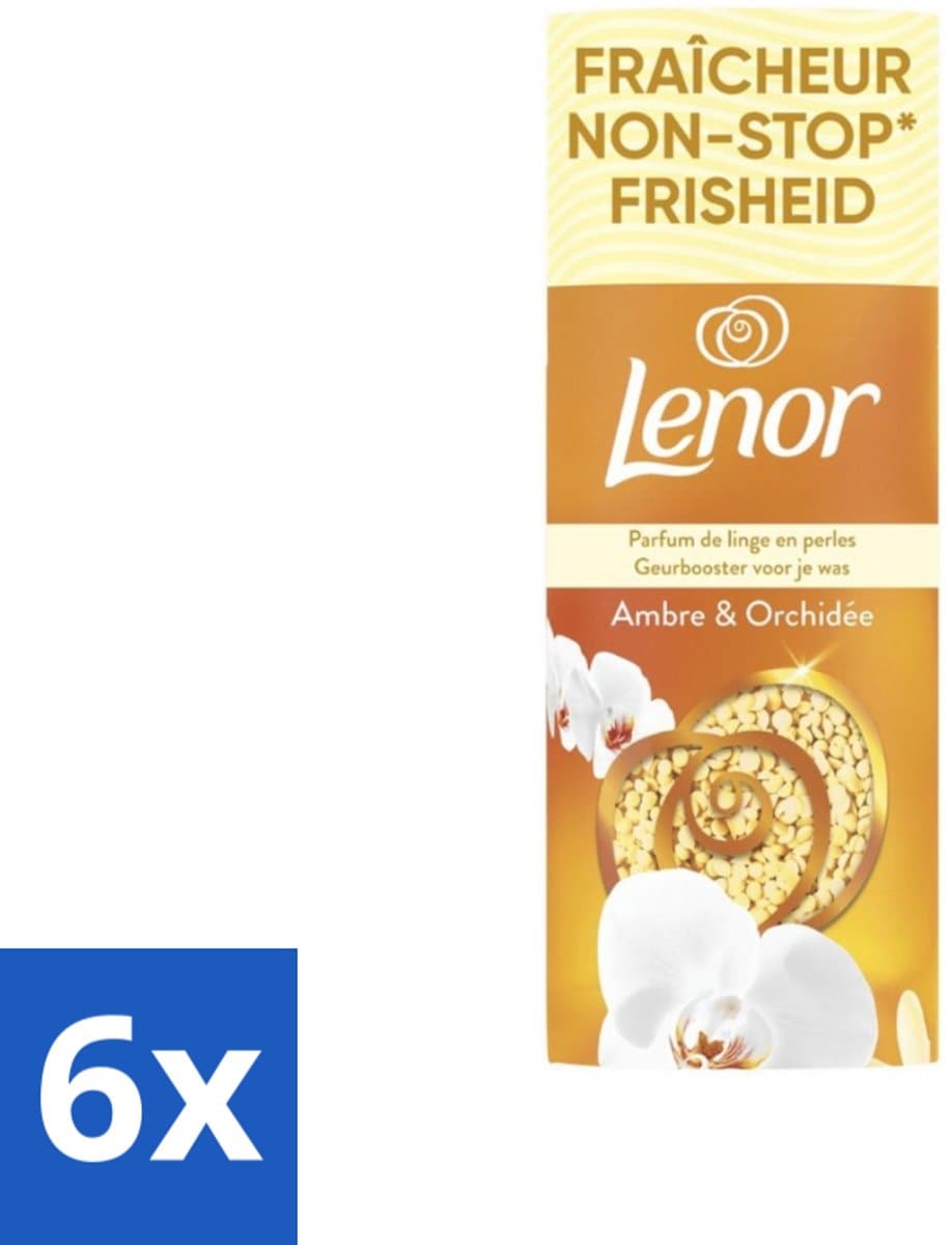 Lenor – Geurbooster – Amber & Orchidee – 12 Wasbeurten – 155 g - Voordeelverpakking - 6 stuks — afbeelding 1
