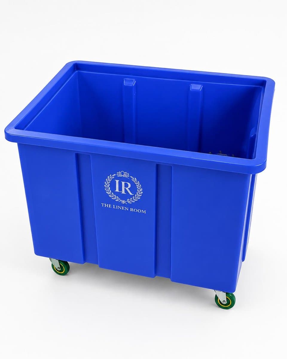 Wasmand met wielen voor wasserij en stomerij - 600 Liter - 1100mm x 800mm x 870mm (LxBxH) — afbeelding 1