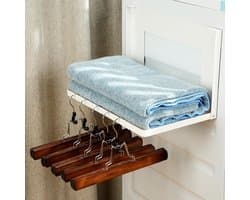 Wasmachine-rek opvouwbaar 40 x 25 cm - magnetisch - uittrekbaar - ideaal voor vuile kleding - ShopVlot