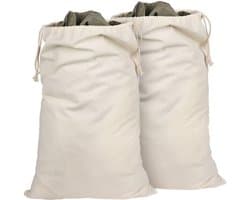 SnelShoppen - Grote Waszakken 75x50cm, 2 Stuks, Vouwbare Reisorganiser, Camping & Studenten Type, Huishoudelijke Opbergtas, Sport en Vrije Tijd