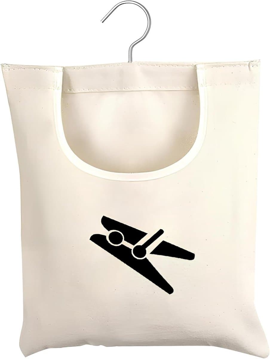 Wasknijperzak - Beige - Duurzaam Canvas - Ruim Ontwerp - Voor Wasknijpers en Kleine Voorwerpen — afbeelding 1