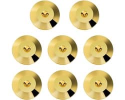 Antislip rubberen voetjes - set van 8 - zwart - geluidsdempend - universeel - zwarte voetjes voor luidsprekers, versterkers, CD/DVD-spelers, koffers, muziekinstrumenten en andere apparatuur.
