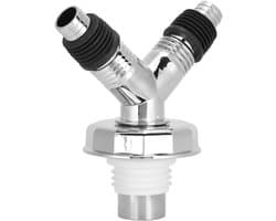 Y-buisconnector Vloerafvoer - Wasmachine Afvoer T-stuk - Keuken Badkamer - Waterslot Anti-geur - 700 mm - Grijs