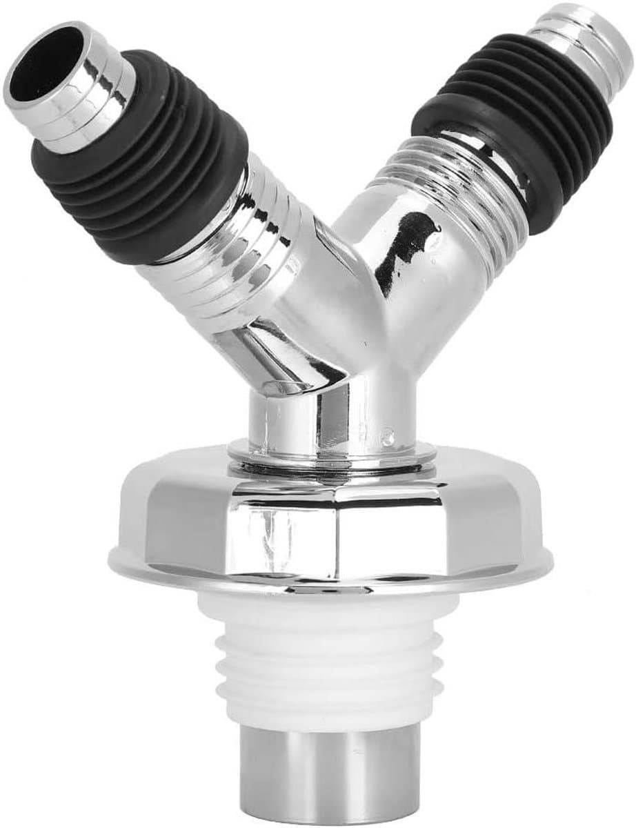 Y-buisconnector Vloerafvoer - Wasmachine Afvoer T-stuk - Keuken Badkamer - Waterslot Anti-geur - 700 mm - Grijs — afbeelding 1