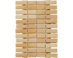 Cepewa Houten wasknijpers - 144x stuks - 7 cm - Huishoudelijke producten - knijpers - was ophangen