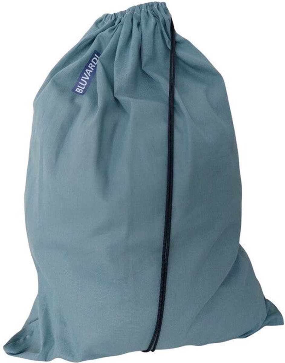 Bluvardi Katoenen waszak -XL - met trekkoord - Blauw — afbeelding 1