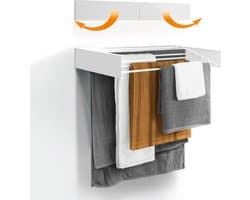 Equivera Wanddroogrek - Wanddroogrek Inklapbaar - Droogrek - Wand Droogrek - Wasrek Hangend - Schuifbaar