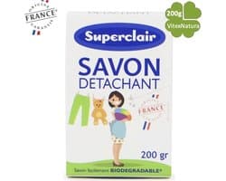 Soda Bicarbonaat ZEEP 200G NATRIUM | Superclair DETACHANT | Multifunktionale schoonmaakzeep tegen vlekken