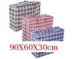 Waszak JUMBO 90X60X30 met rits set van 2 - boodschappentas - reistas - BIG shopper -Waszak — afbeelding 1