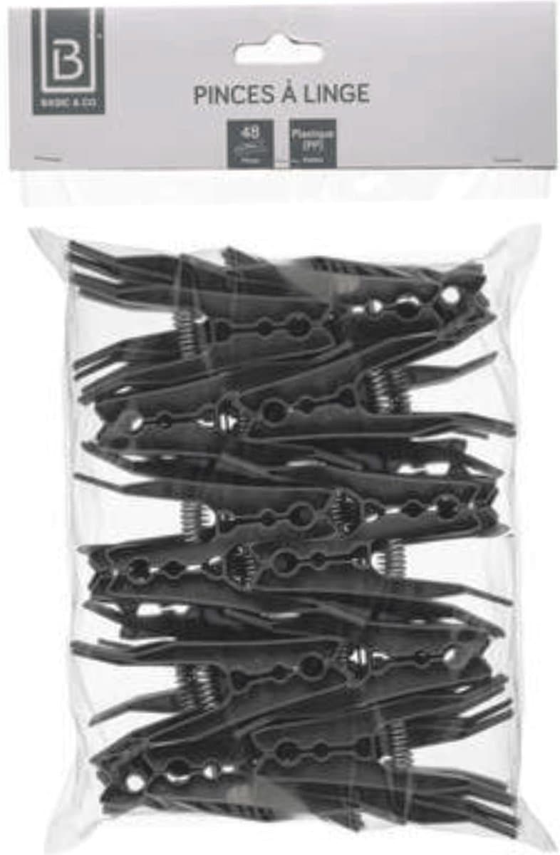 5five Wasknijpers - kunststof - 144x stuks - 8,5 cm - was ophangen — afbeelding 1