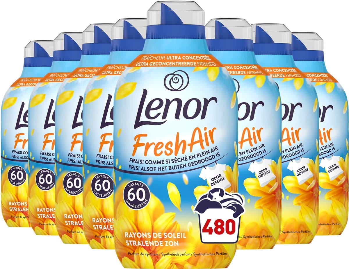 Lenor Fresh Air Wasverzachter Stralende Zon - 8 x 60 Wasbeurten — afbeelding 1